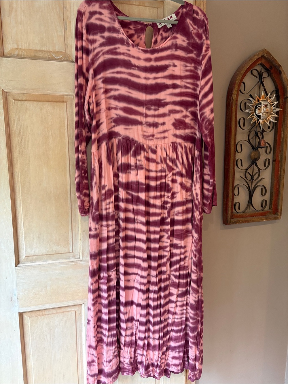 Anthropologie Dolan Pink Tie Dye Dress XL